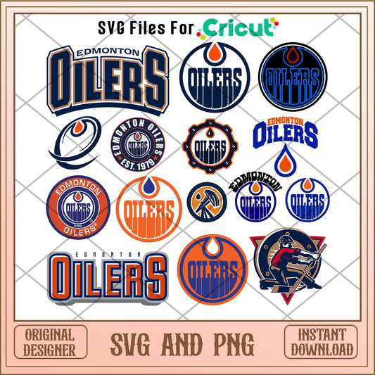 Edmonton Oilers svg, Edmonton Oilers svg bundle, NHL svg