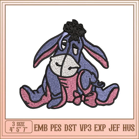Eeyore Embroidery Design - 3 Sizes