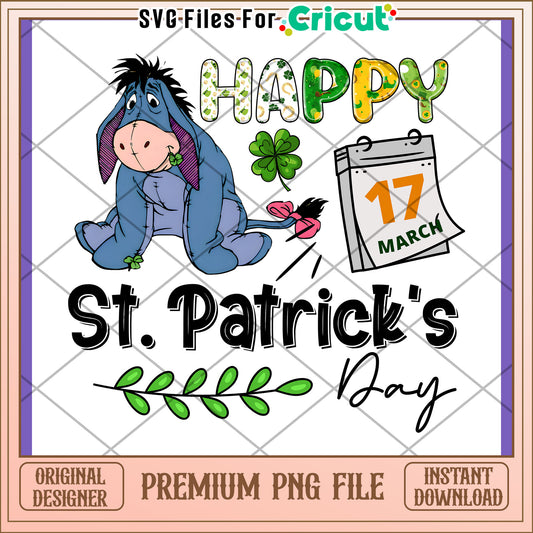 Eeyore St Patricks Day PNG Design