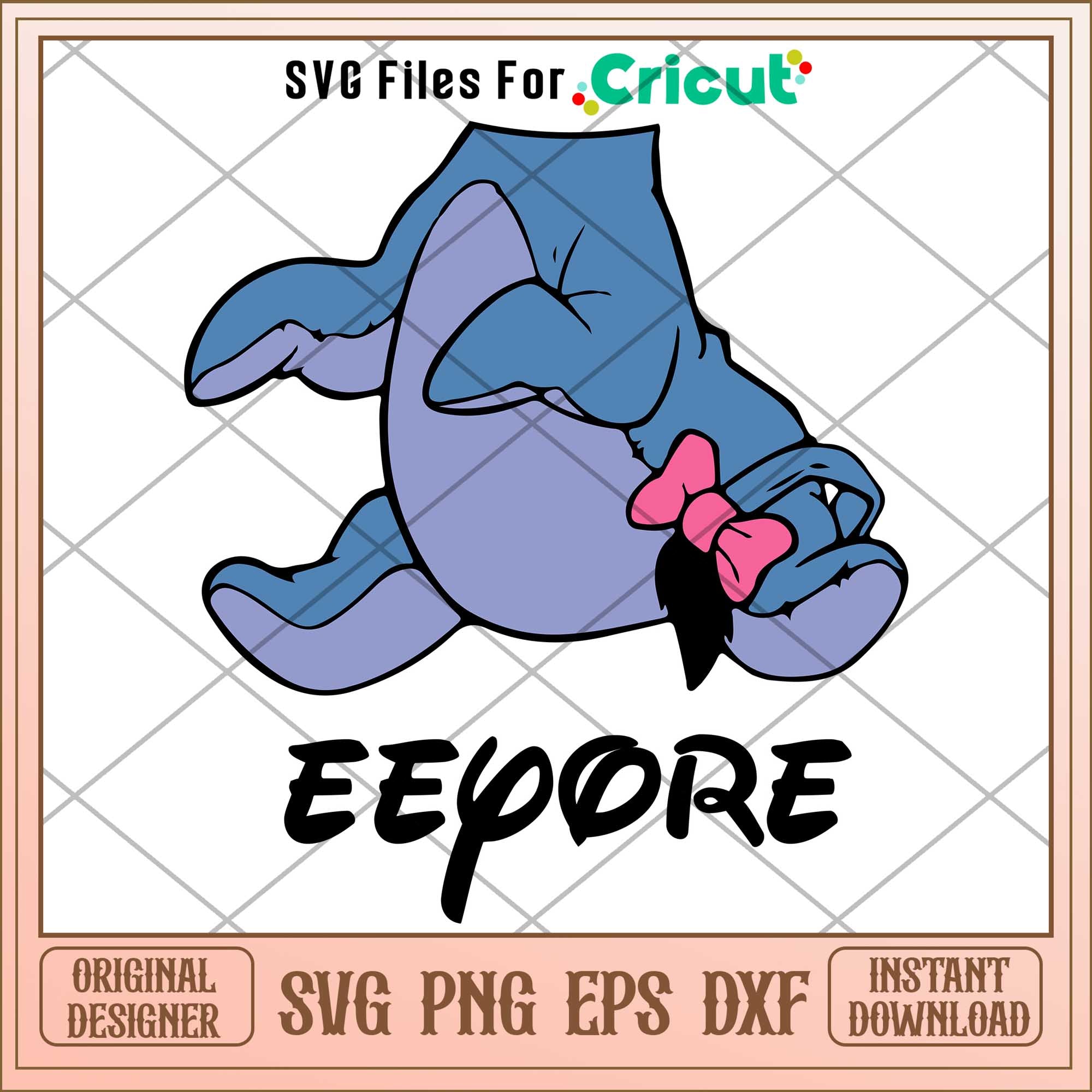 Eeyore svg, Winnie the pooh character svg, digital download
