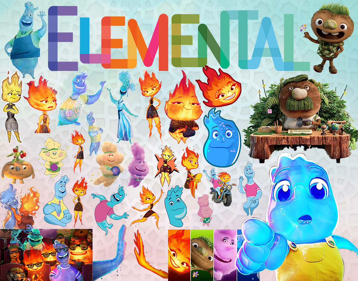 Elemental png Bundle, Elemental clipart set, Elemental png for sublima ...