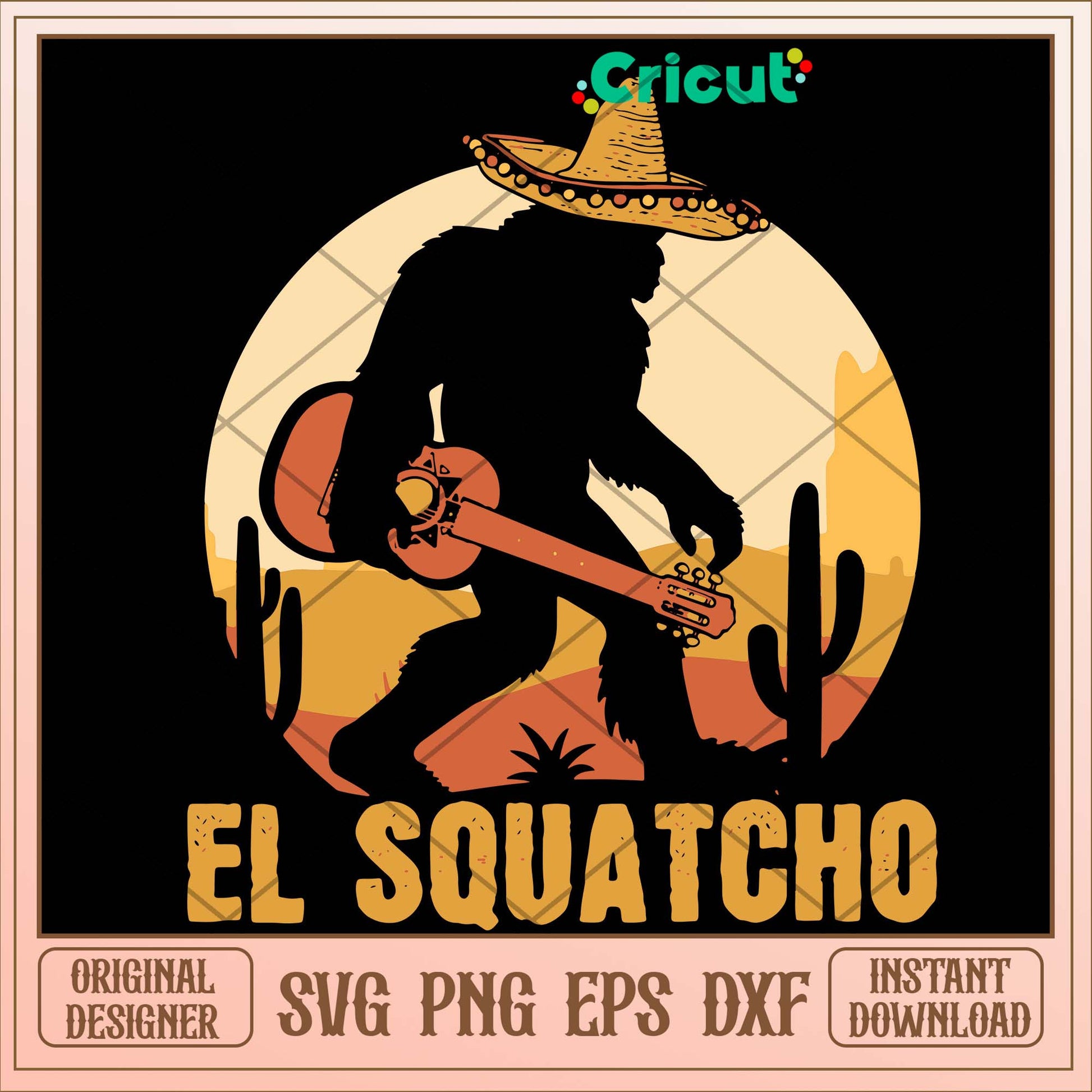 El Squatcho Big Foot Svg