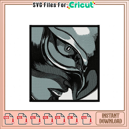 Elegant Owl Embroidery Design Instant Download File