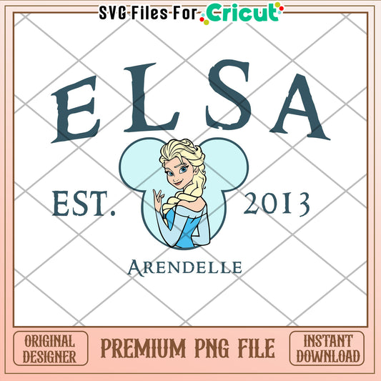 Elsa Arendelle PNG Cricut Design