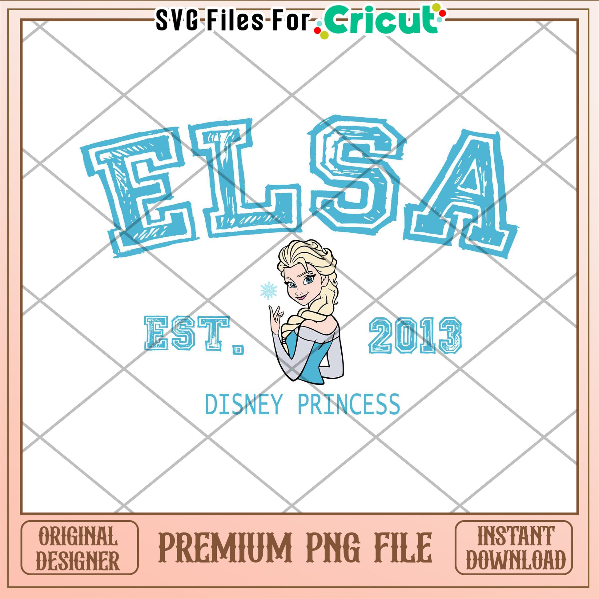 Elsa Disney Princess PNG Design 2013