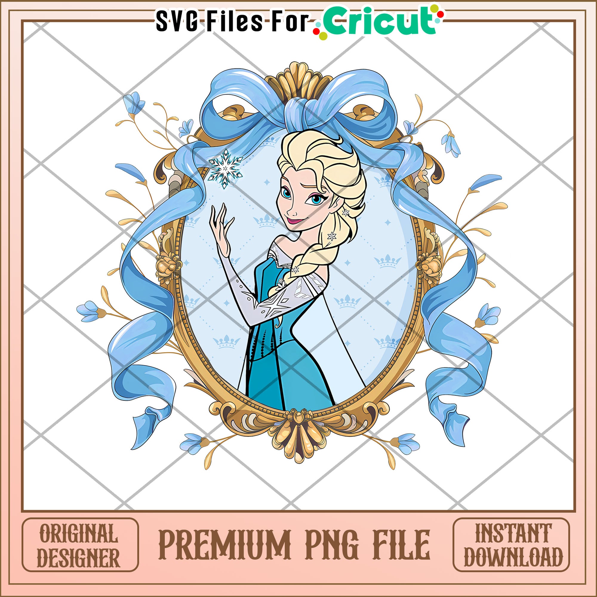 Elsa Princess Graphics Elsa PNG Premium Frozen Princess Image – svg files for cricut