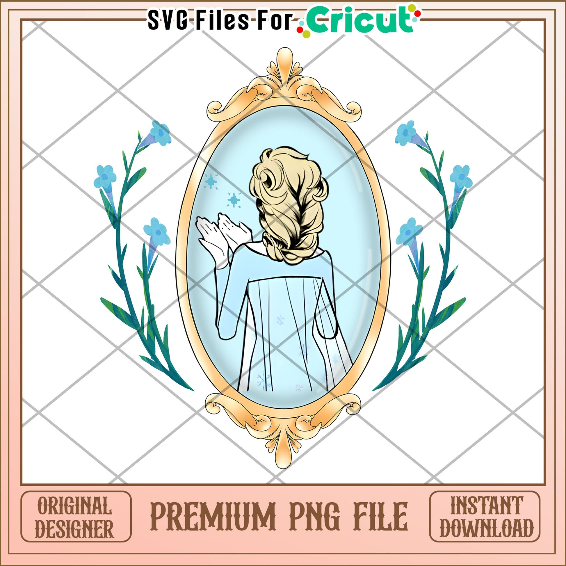 Elsa PNG Sublimation Design Instant Download