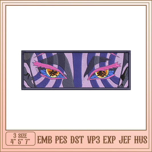 Embroidery Design Anime Eyes Patch