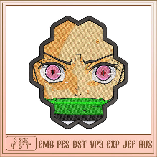 Embroidery Design Anime Face Patch