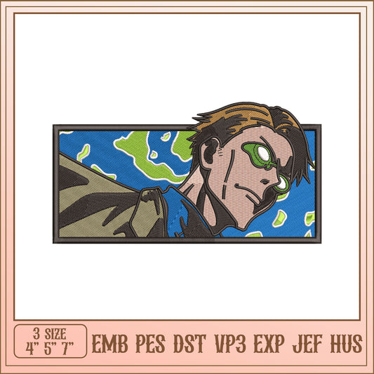 Embroidery Design Anime Man Patch