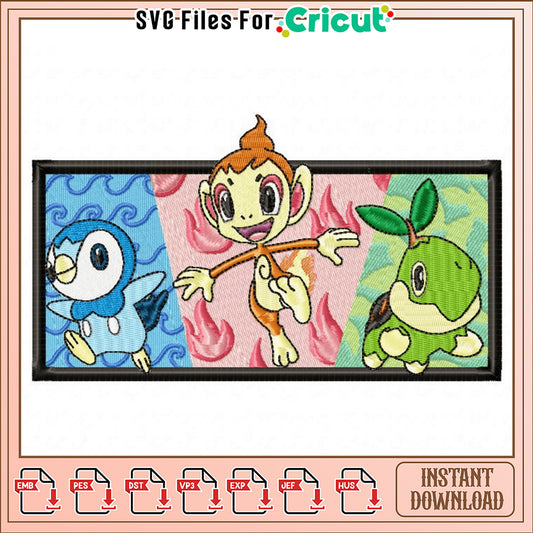 Embroidery Design Cartoon Animals Fun Downloadable Artwork