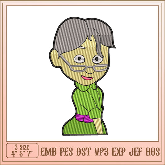 Embroidery Design Cute Grandma