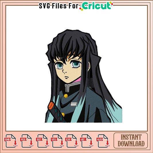 Embroidery Design Download Anime Character for Crafts