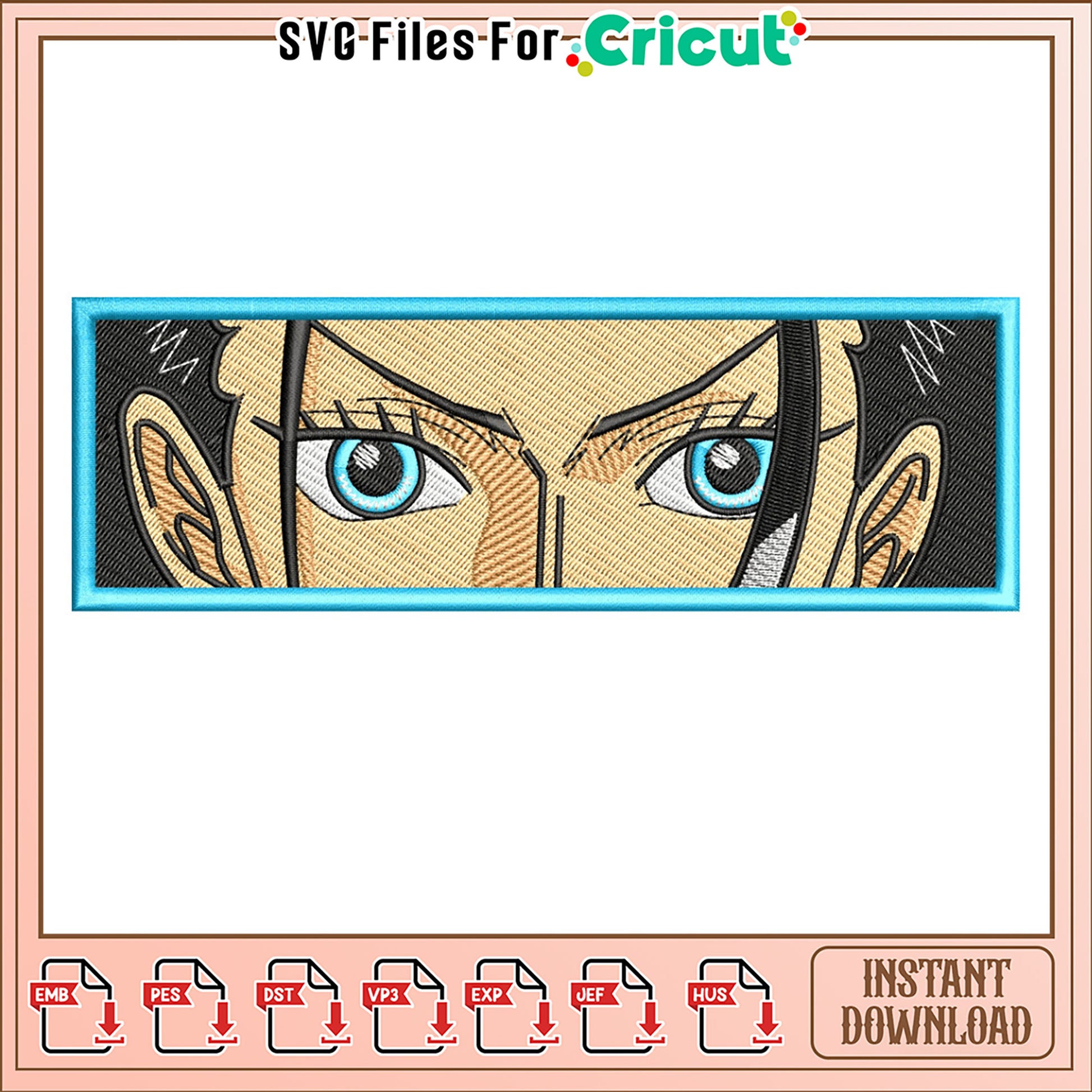 Embroidery Design Eye Catching Character Art Download