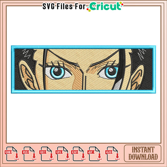 Embroidery Design Eye Catching Character Art Download