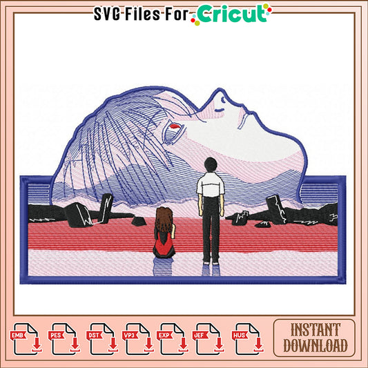 Embroidery Design Fantasy Scene with Characters Download