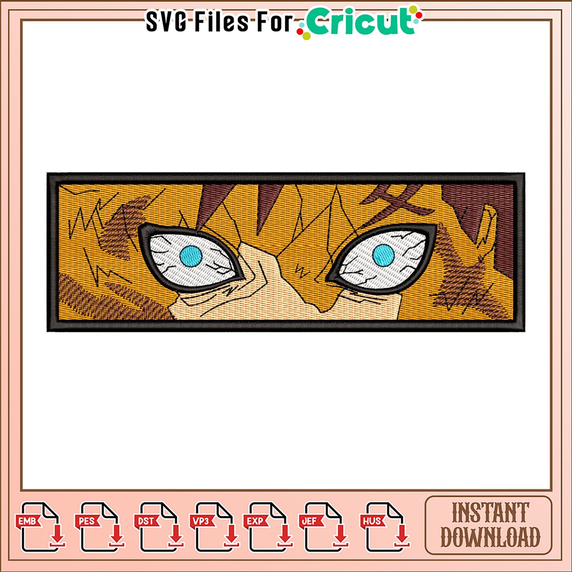 Embroidery Design Features Intriguing Eye Detail