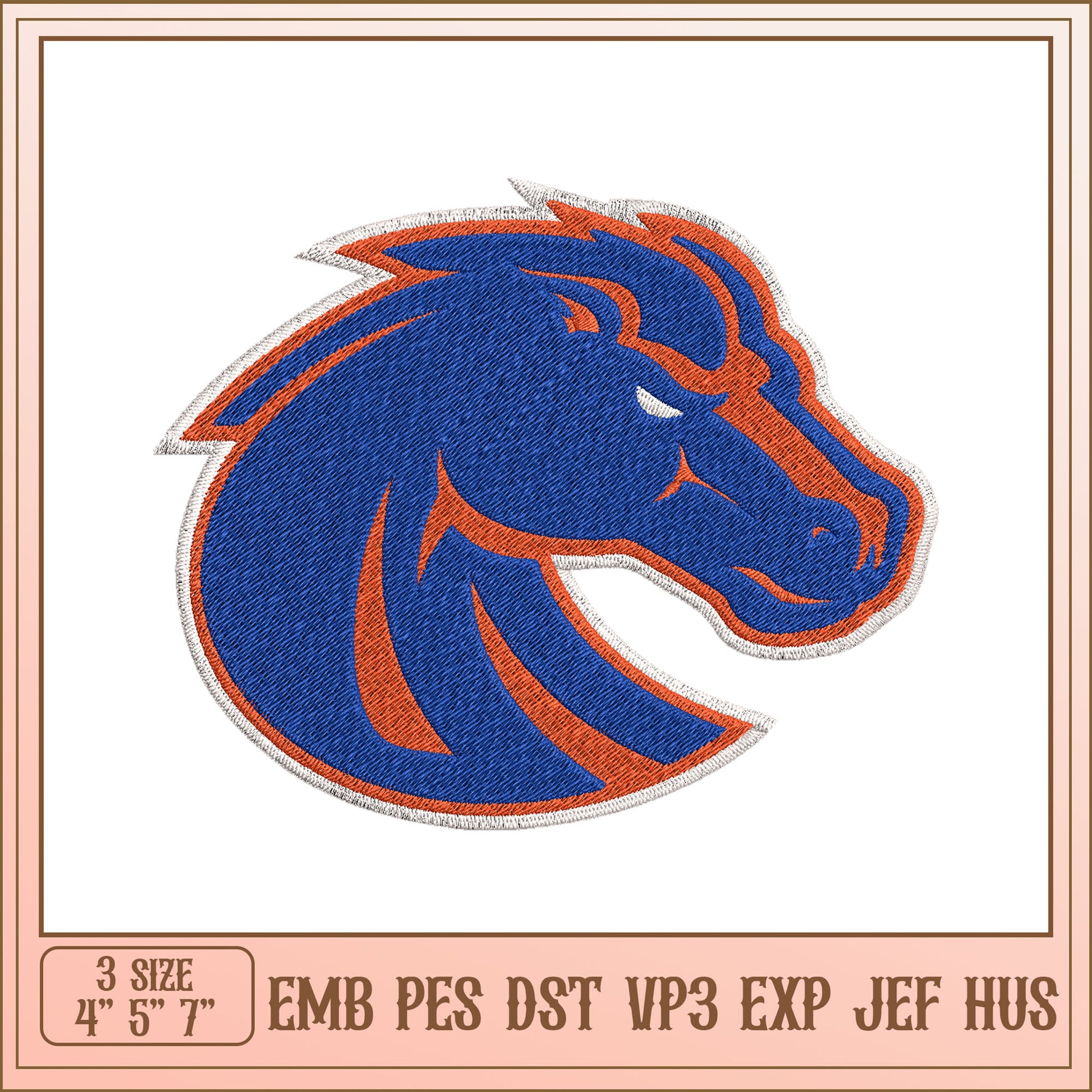 Embroidery Design Horse Head Patch