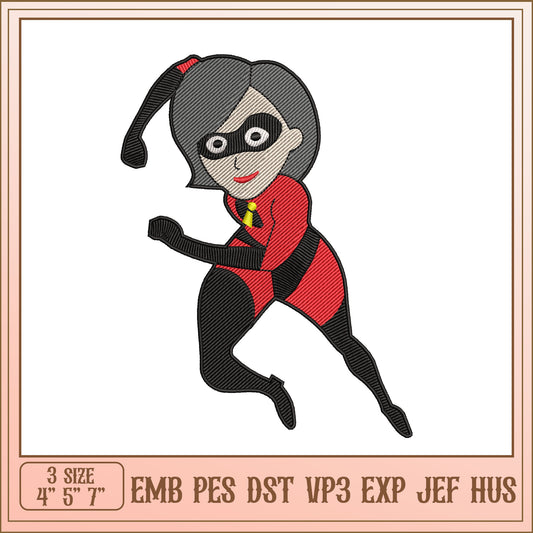 Embroidery Design Incredibles Girl