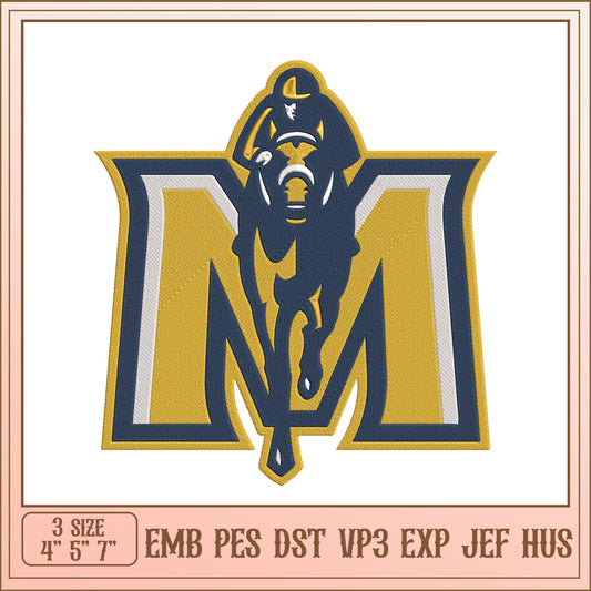 Embroidery Design Jockey Letter M