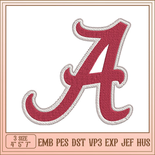 Embroidery Design Letter A