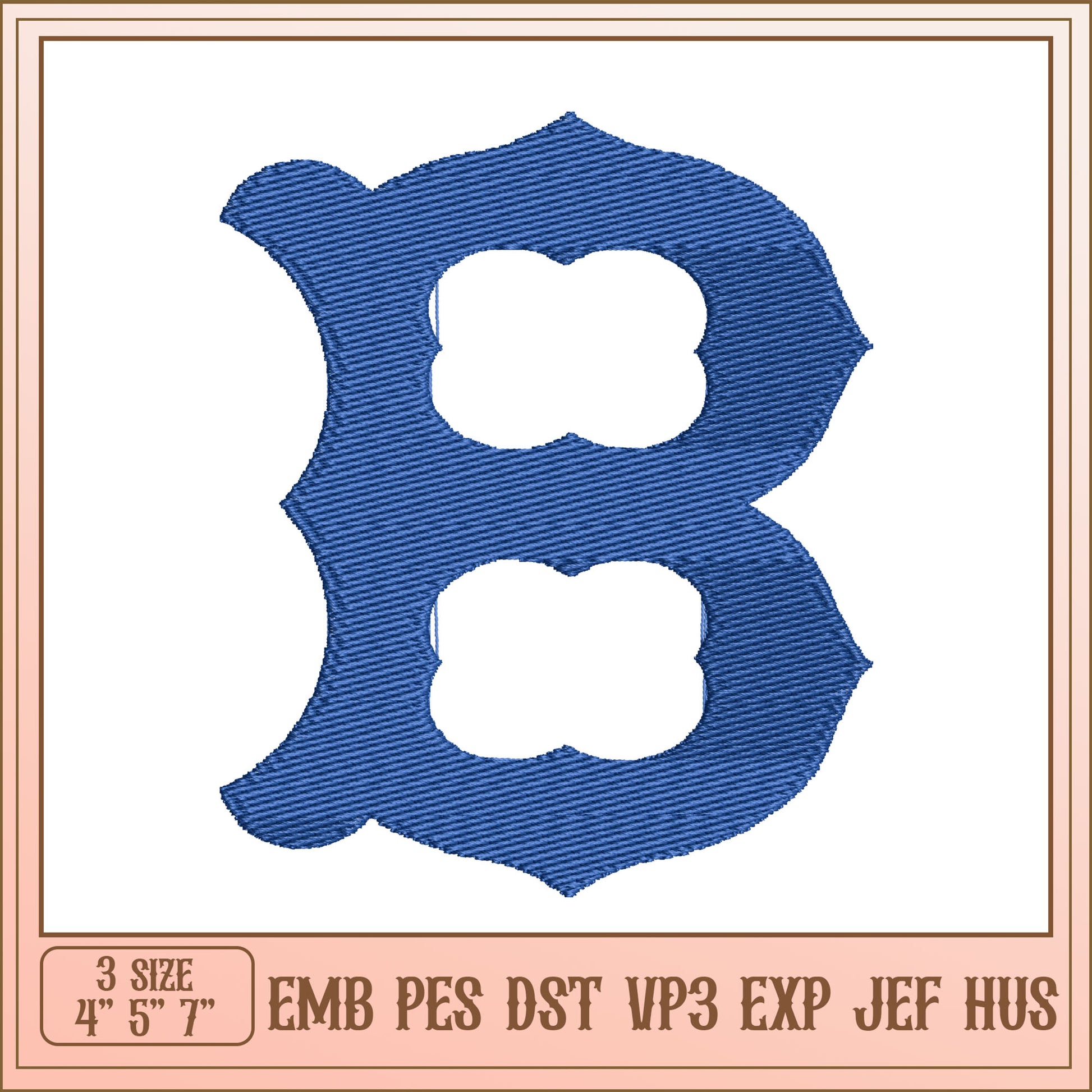 Embroidery Design Letter B