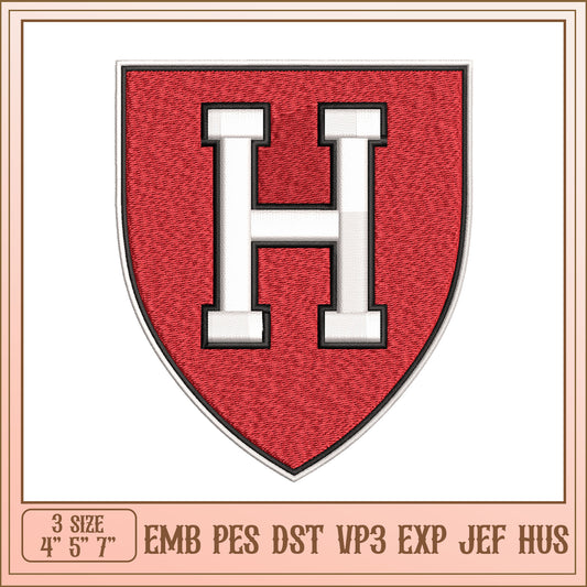 Embroidery Design Letter H Patch