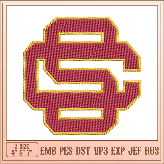 Embroidery Design Letter S 3 Sizes