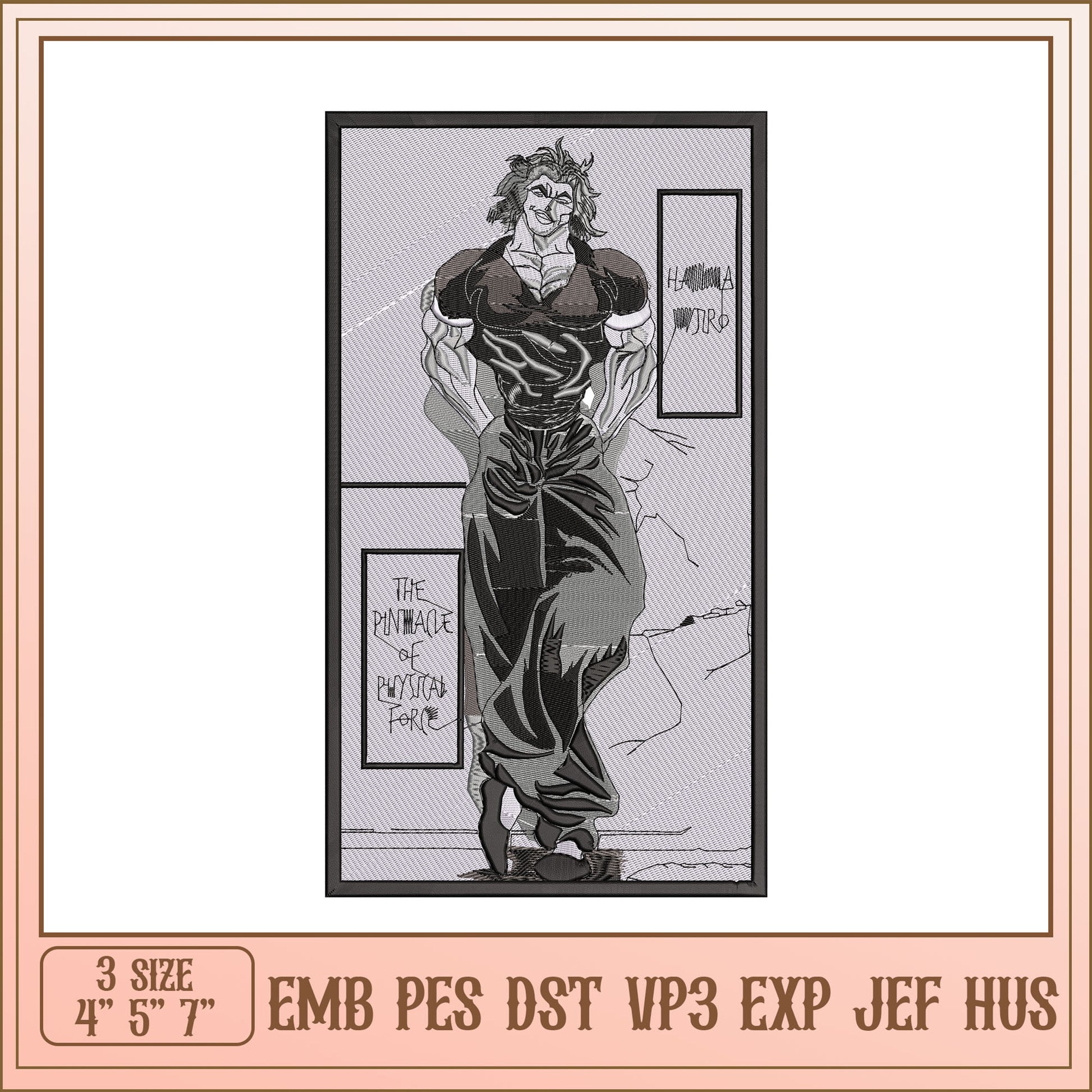 Embroidery Design Pinnacle of Physical Force