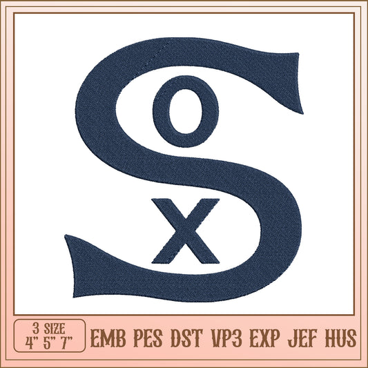 Embroidery Design Sox Initial S