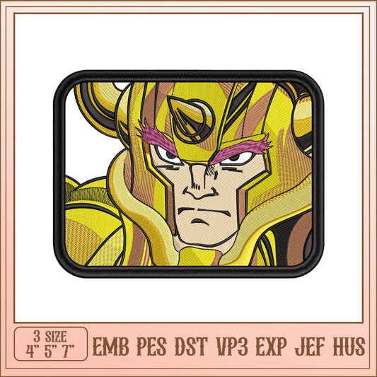 Embroidery Design Taurus Saint Seiya Patch