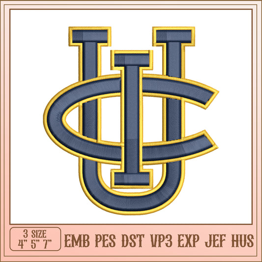 Embroidery Design UC Monogram