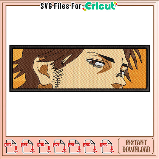 Embroidery Design for Anime Fans Eye Catching Artwork