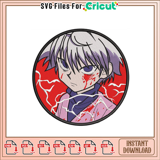 Embroidery Design of Anime Character with Unique Style