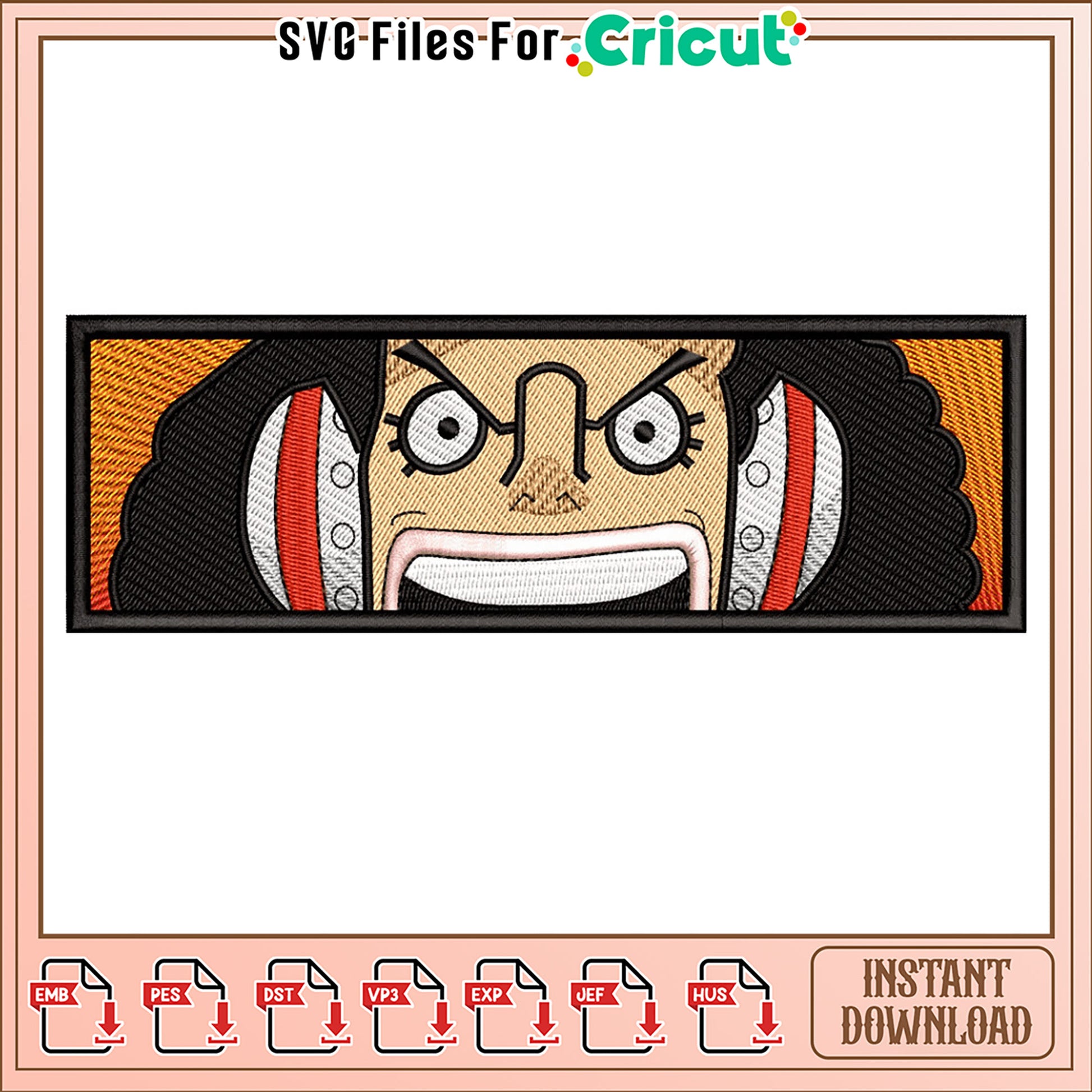 Embroidery Design of Cartoon Character for Instant Download