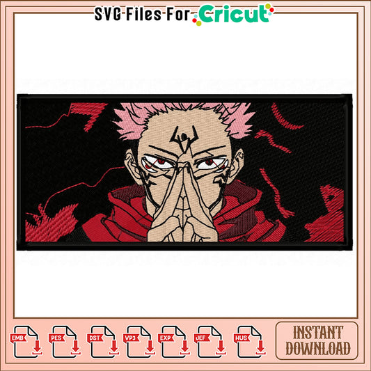 Embroidery Design of Cool Character for Instant Download