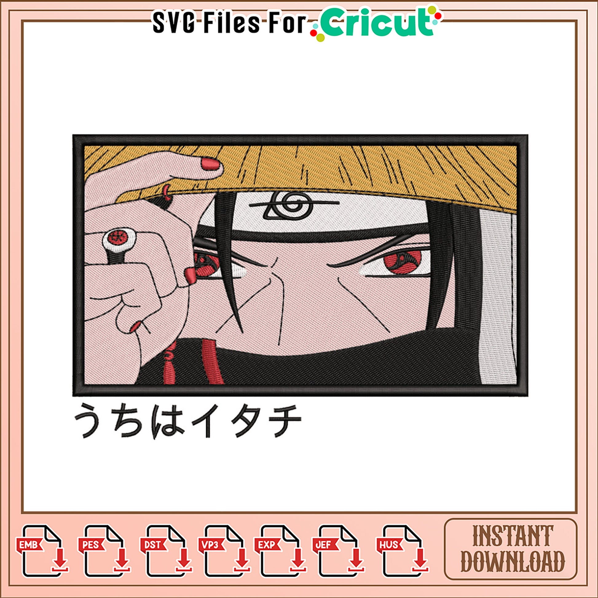 Embroidery Design of Iconic Anime Character Embroidery