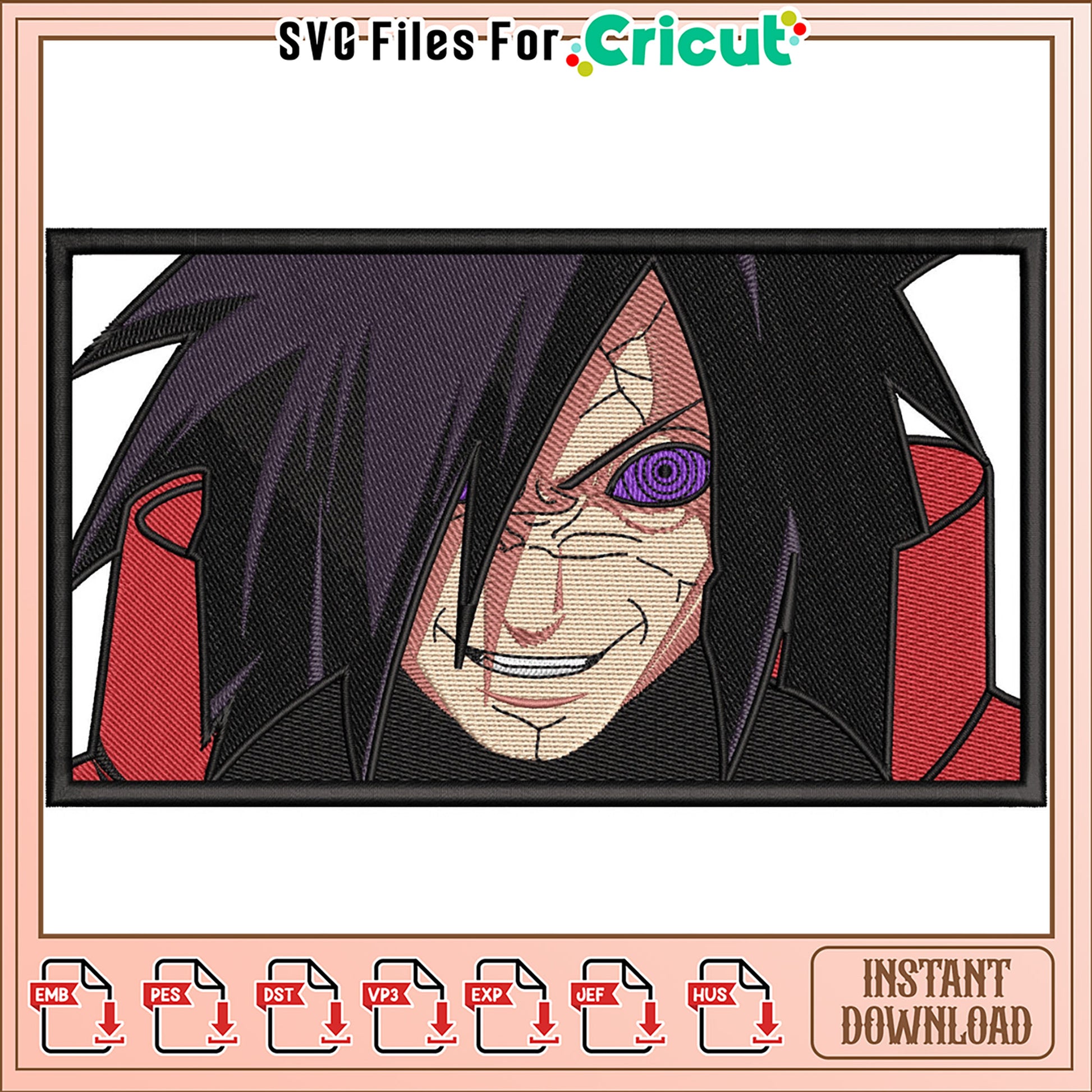Embroidery Design of Iconic Character for Instant Download