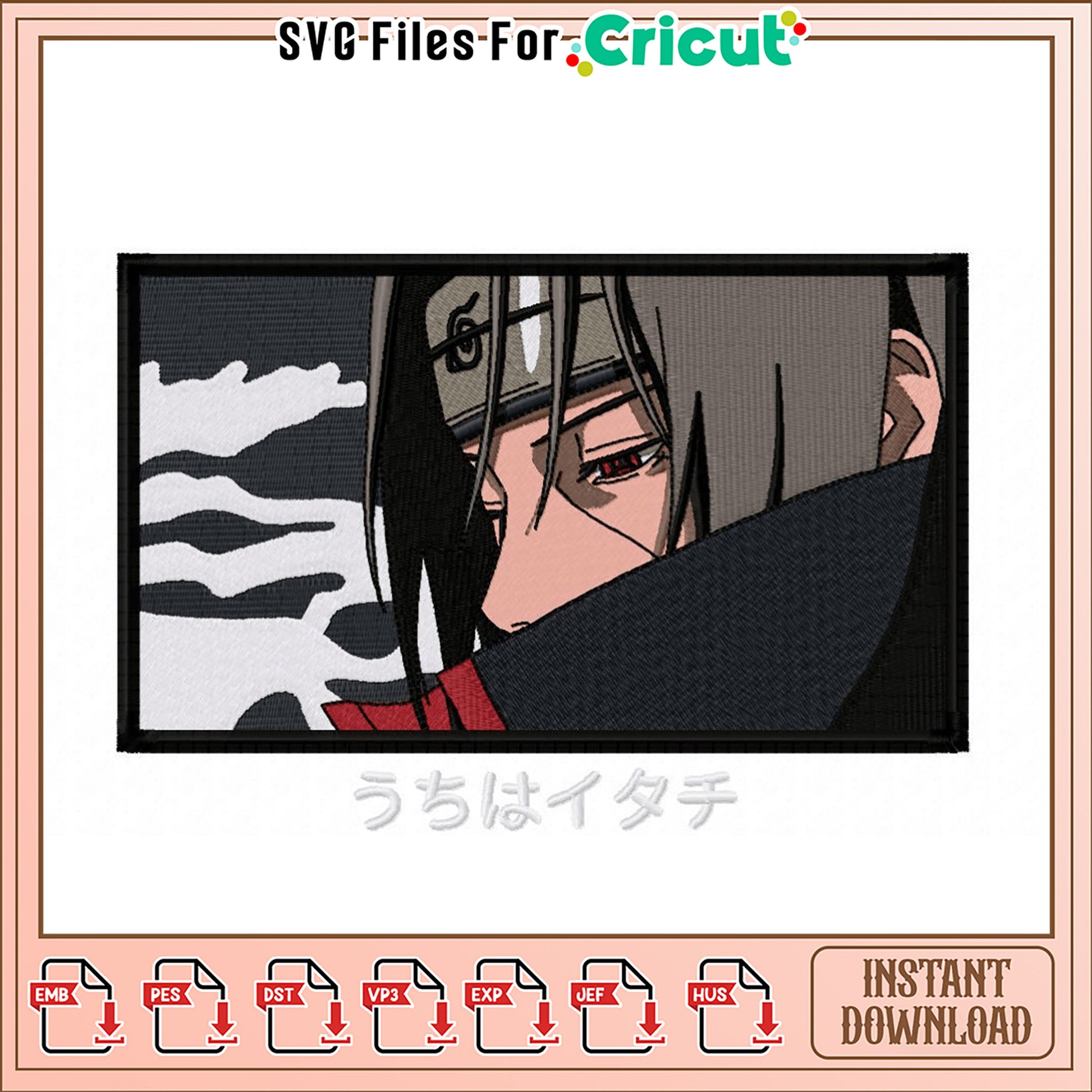 Embroidery Design of Ninja Character Artwork Download