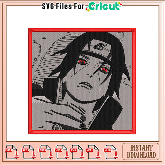 Embroidery Design of Unique Anime Character Art