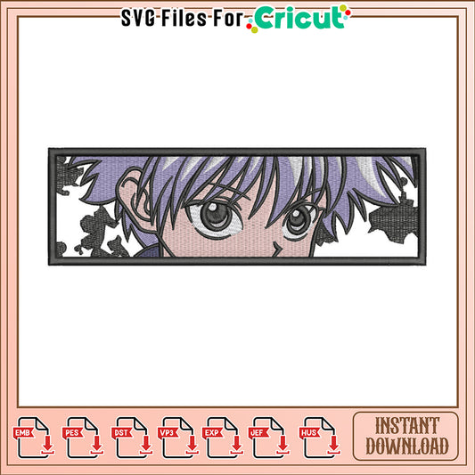 Embroidery Design of Unique Character Portrait 40x10cm