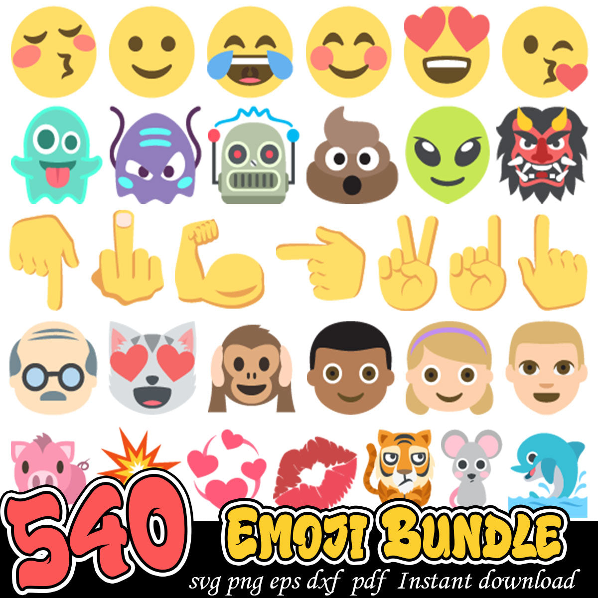 Emoji Bundle svg Files, Emoji world svg bundle