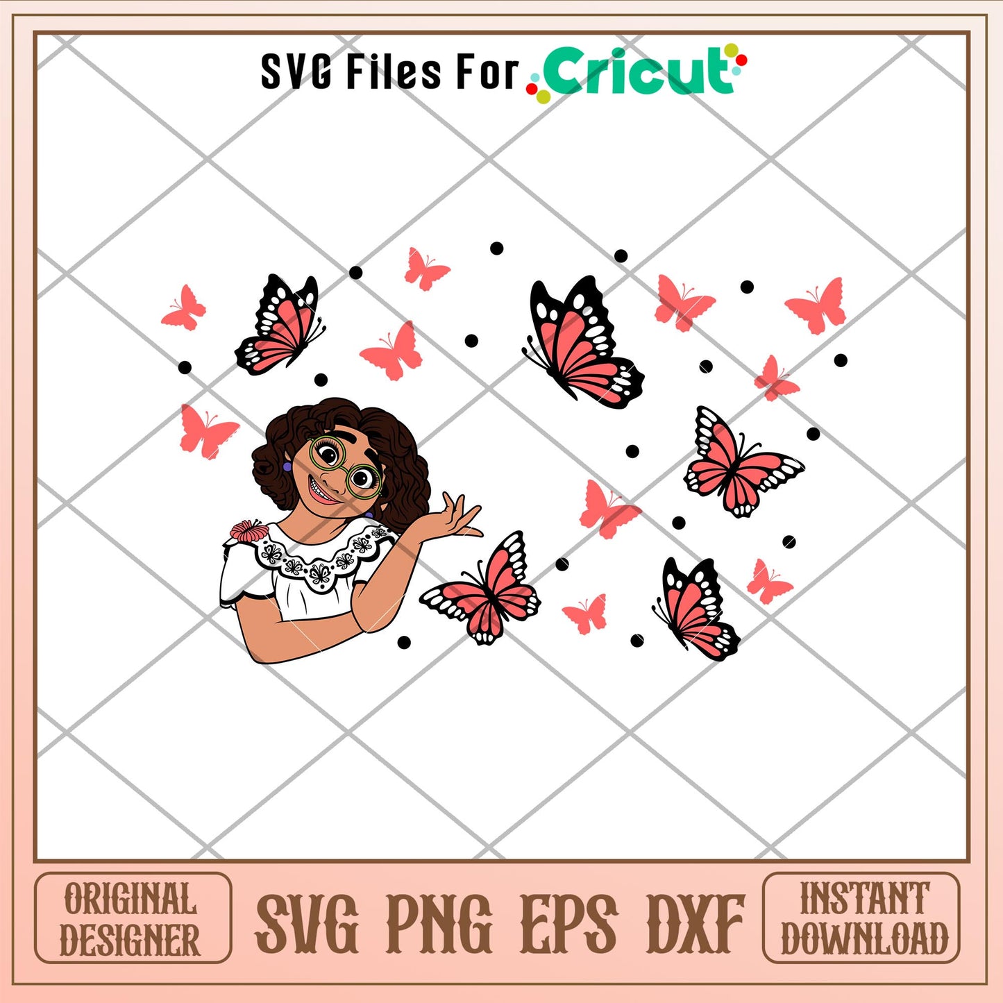Encanto Butterfly Full Wrap, Ecanto Butterfly Full Wrap Svg
