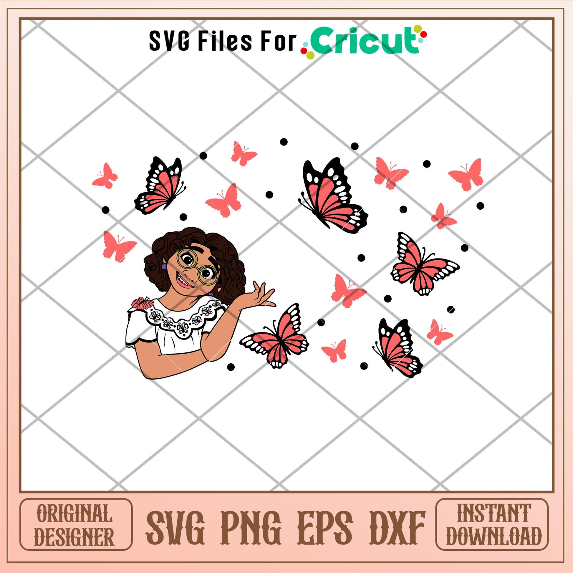 Encanto Butterfly Full Wrap, Ecanto Butterfly Full Wrap Svg