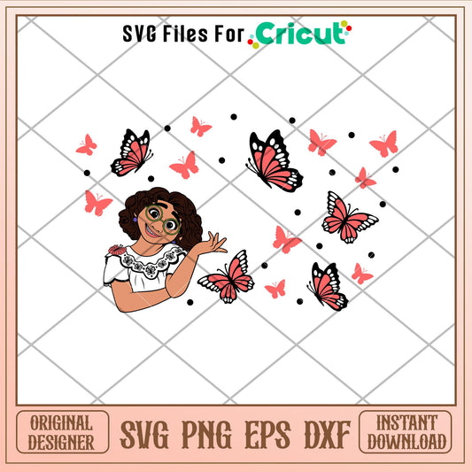 Encanto Butterfly Full Wrap, Ecanto Butterfly Full Wrap Svg