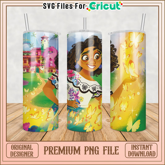 Encanto Butterfly PNG Tumbler Design