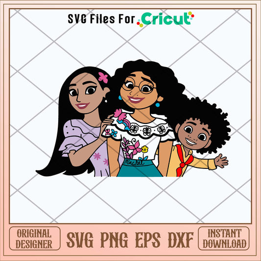 Encanto Isabela Mirabel Atonio Svg