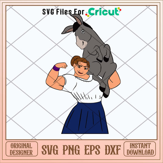 Encanto Luisa and Donkey Svg