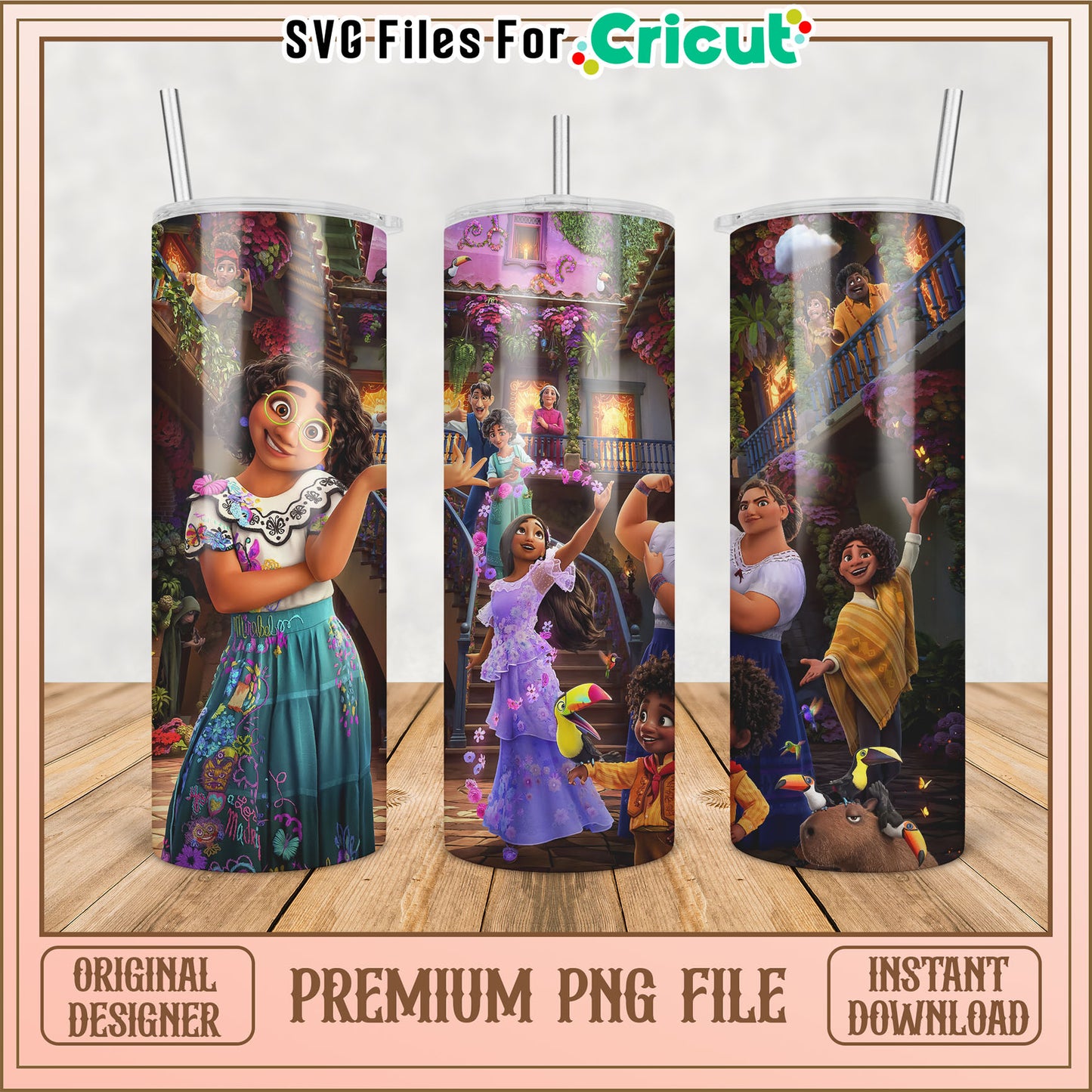 Encanto PNG Tumbler Designs Instant Download