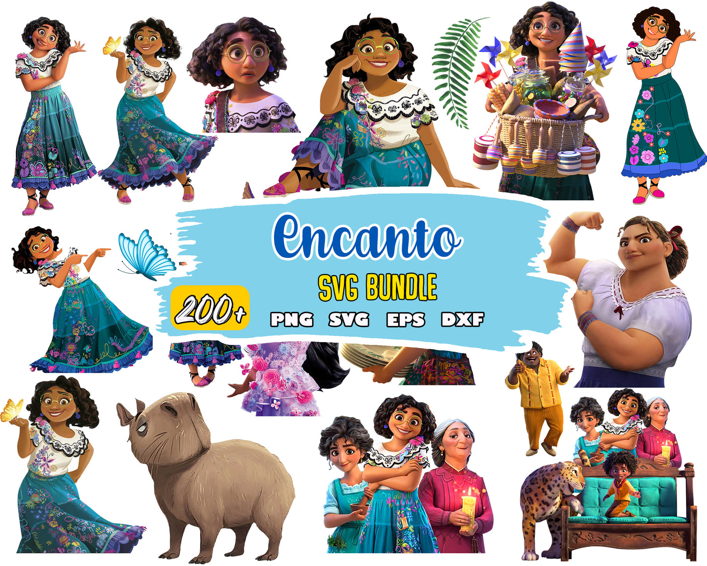 Encanto disney bundle svg, mirabel madrigal disney​ svg